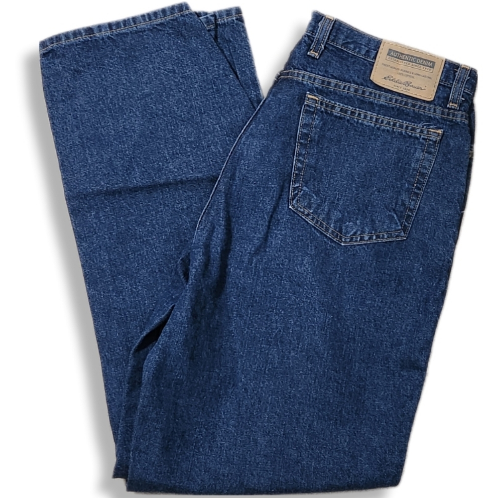 Eddie Bauer Authentic Denim Finest Quality, Durable & Long-Lasting Blue Jeans 14